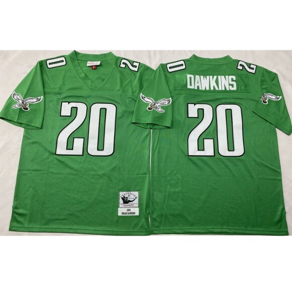 Mens Youths Kids Womens Brian Dawkins Stitched Jersey Green